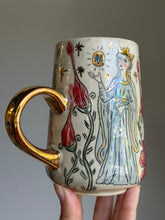 Load image into Gallery viewer, Medieval Dragon and Queen Mug #1
