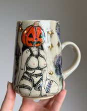 Load image into Gallery viewer, Ready to ship: Shibari Pumpkin Head Mug 2026 edition