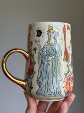 Load image into Gallery viewer, Medieval Dragon and Queen Mug #3
