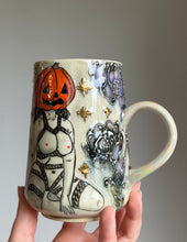 Load image into Gallery viewer, Ready to ship: Shibari Pumpkin Head Mug 2026 edition