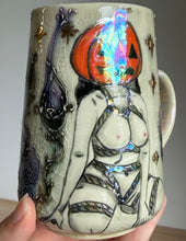 Load image into Gallery viewer, Ready to ship: Shibari Pumpkin Head Mug 2026 edition