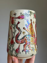 Load image into Gallery viewer, Medieval Dragon and Queen Mug #3