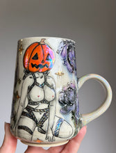 Load image into Gallery viewer, PREORDER Shibari Pumpkin Head Mug 2026 edition
