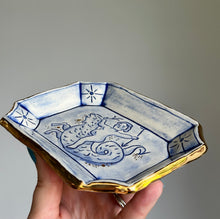 Load image into Gallery viewer, Putti riding sea dragon catchall dish 20
