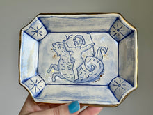 Load image into Gallery viewer, Putti riding sea dragon catchall dish 20
