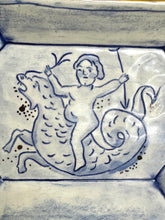 Load image into Gallery viewer, Putti riding sea dragon catchall dish 20
