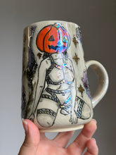 Load image into Gallery viewer, Ready to ship: Shibari Pumpkin Head Mug 2026 edition
