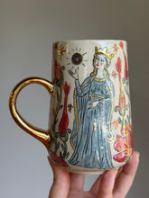 Load image into Gallery viewer, Medieval Dragon and Queen Mug #2
