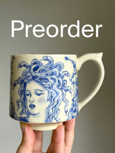 Load image into Gallery viewer, PREORDER: Medusa Mug with White Handle
