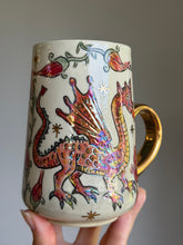 Load image into Gallery viewer, Medieval Dragon and Queen Mug #3
