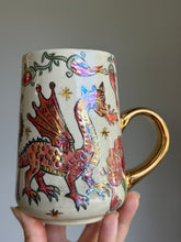 Load image into Gallery viewer, Medieval Dragon and Queen Mug #3
