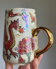 Load image into Gallery viewer, Medieval Dragon and Queen Mug #3
