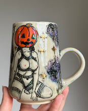 Load image into Gallery viewer, Ready to ship: Shibari Pumpkin Head Mug 2026 edition
