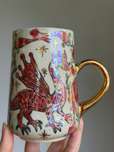 Load image into Gallery viewer, Medieval Dragon and Queen Mug #2
