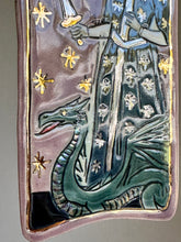 Load image into Gallery viewer, Medieval Princess/Dragon ornament
