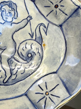 Load image into Gallery viewer, Putti riding sea dragon catchall dish 18
