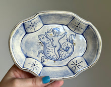 Load image into Gallery viewer, Putti riding sea dragon catchall dish 18
