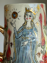 Load image into Gallery viewer, Medieval Dragon and Queen Mug #2

