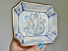 Load image into Gallery viewer, Putti riding sea dragon catchall dish 20
