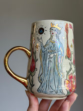 Load image into Gallery viewer, Medieval Dragon and Queen Mug #3
