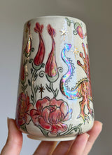 Load image into Gallery viewer, Medieval Dragon and Queen Mug #1
