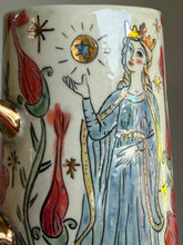 Load image into Gallery viewer, Medieval Dragon and Queen Mug #2
