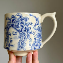 Load image into Gallery viewer, PREORDER: Medusa Mug with White Handle
