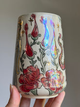 Load image into Gallery viewer, Medieval Dragon and Queen Mug #1

