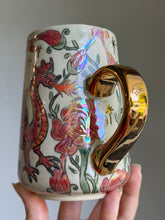 Load image into Gallery viewer, Medieval Dragon and Queen Mug #2
