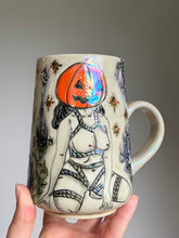 Load image into Gallery viewer, Ready to ship: Shibari Pumpkin Head Mug 2026 edition

