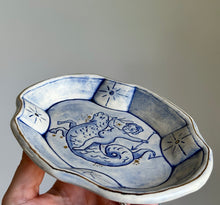 Load image into Gallery viewer, Putti riding sea dragon catchall dish 18

