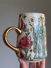 Load image into Gallery viewer, Medieval Dragon and Queen Mug #4
