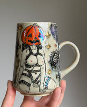 Load image into Gallery viewer, Ready to ship: Shibari Pumpkin Head Mug 2026 edition
