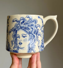 Load image into Gallery viewer, PREORDER: Medusa Mug with White Handle
